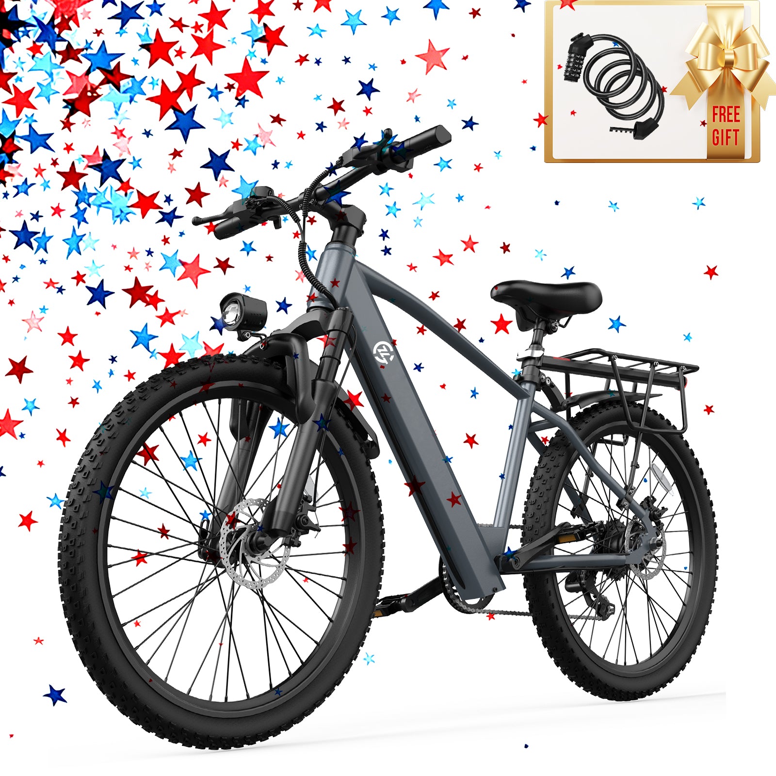 mens electric bicycle 26" HAVEN POWER FLOW making heads turn as you glide by Tracer Bikes OMEGA 26" 7-Speed