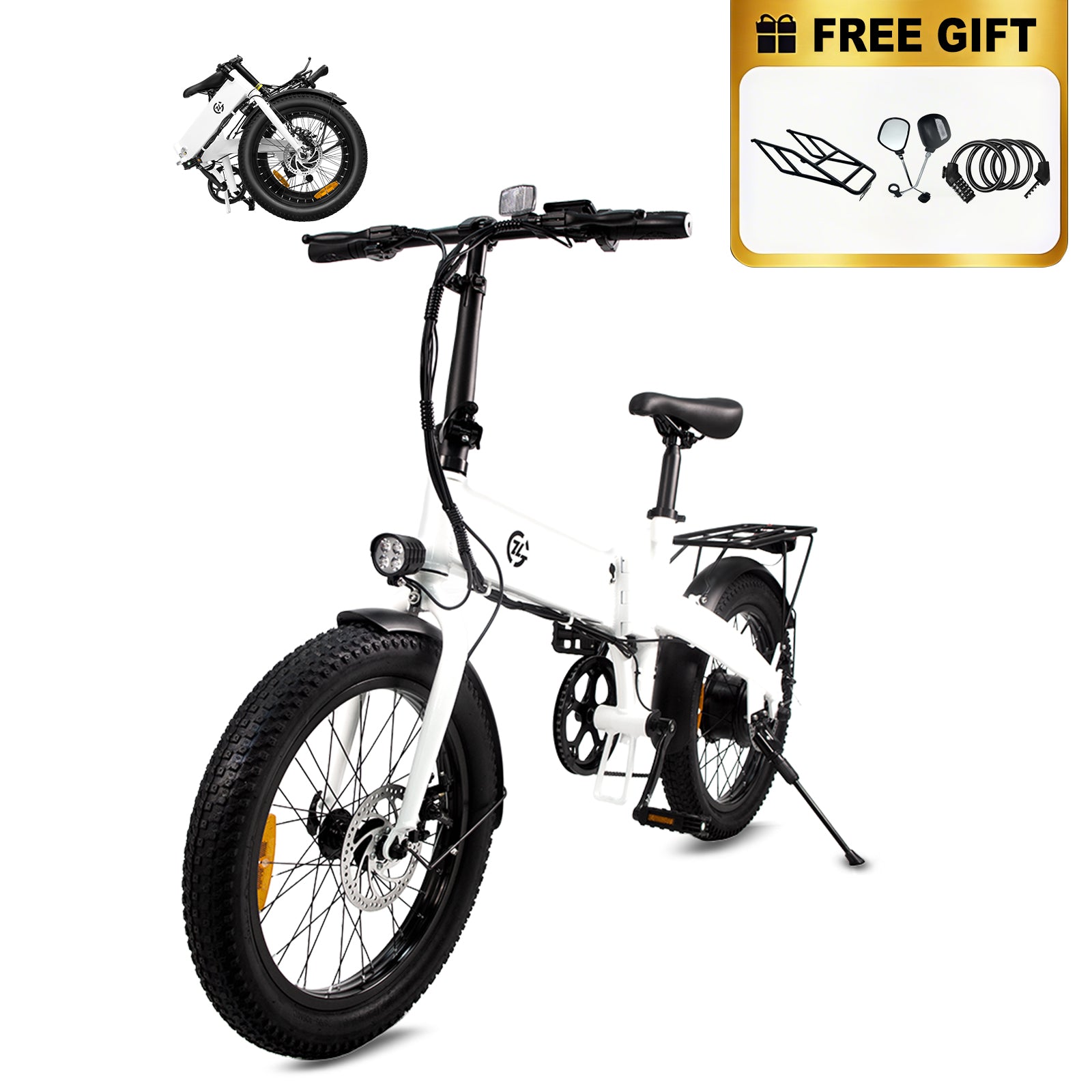 Zoonlai Falcon Foldable Electric Bike – Compact, Powerful, $419.99
