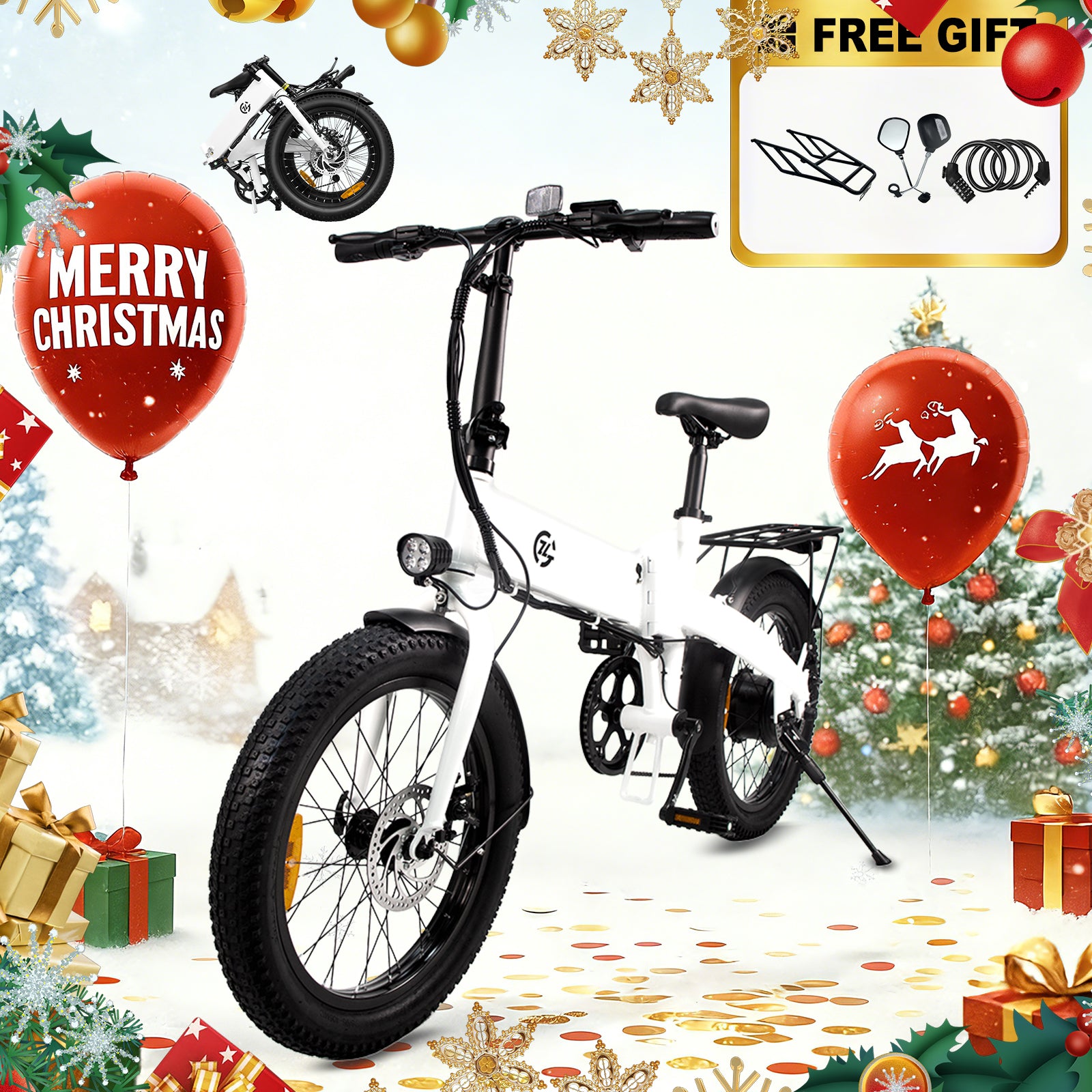 Zoonlai Falcon Folding Electric Bike - $399.99 | Portable Urban E