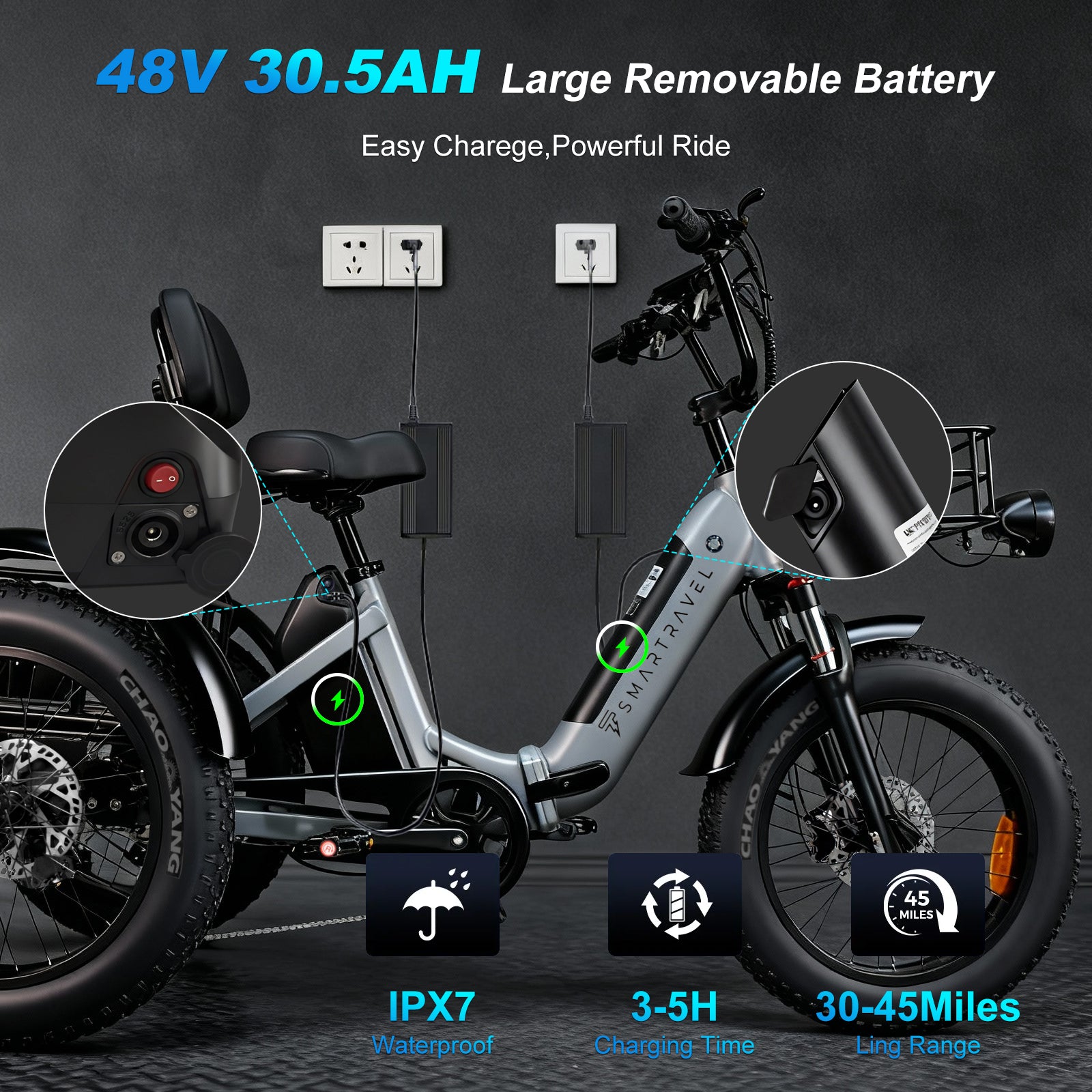 Smartravel ST301 Electric Tricycle