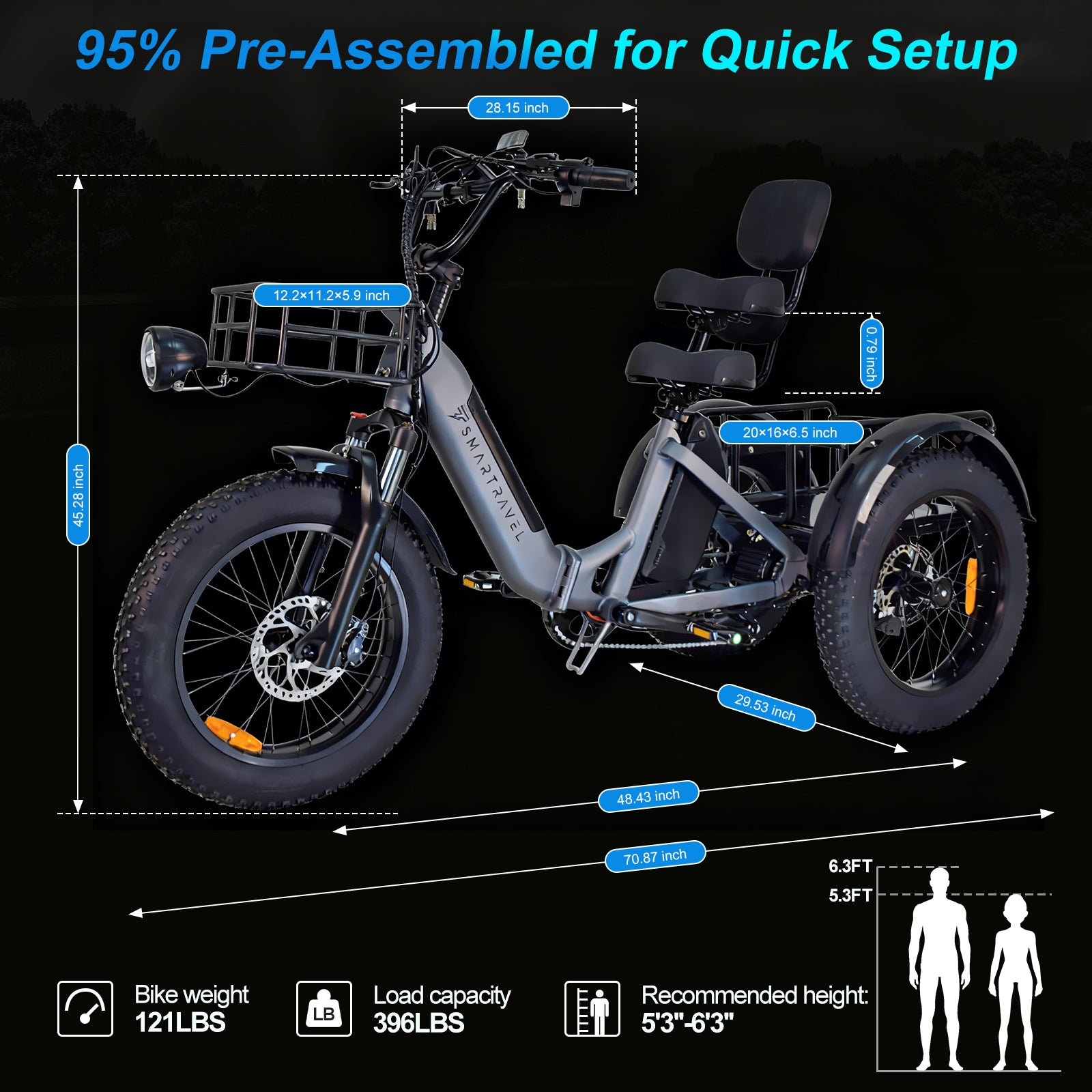 Smartravel ST301 Electric Tricycle