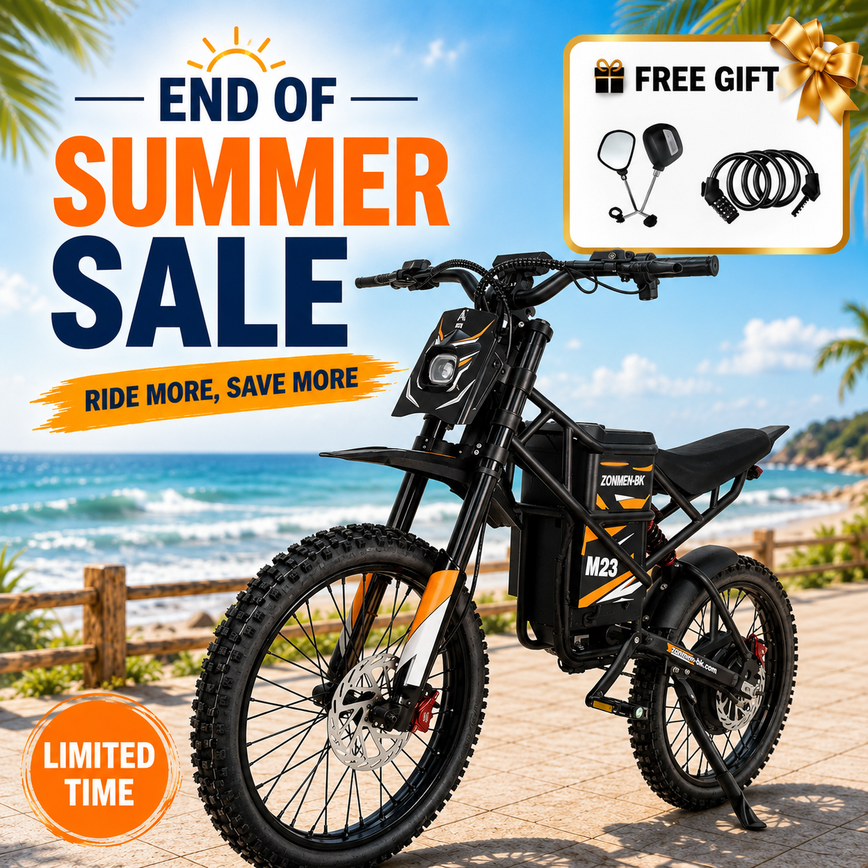 ZonMen 6500W Electric Dirt Bike M23