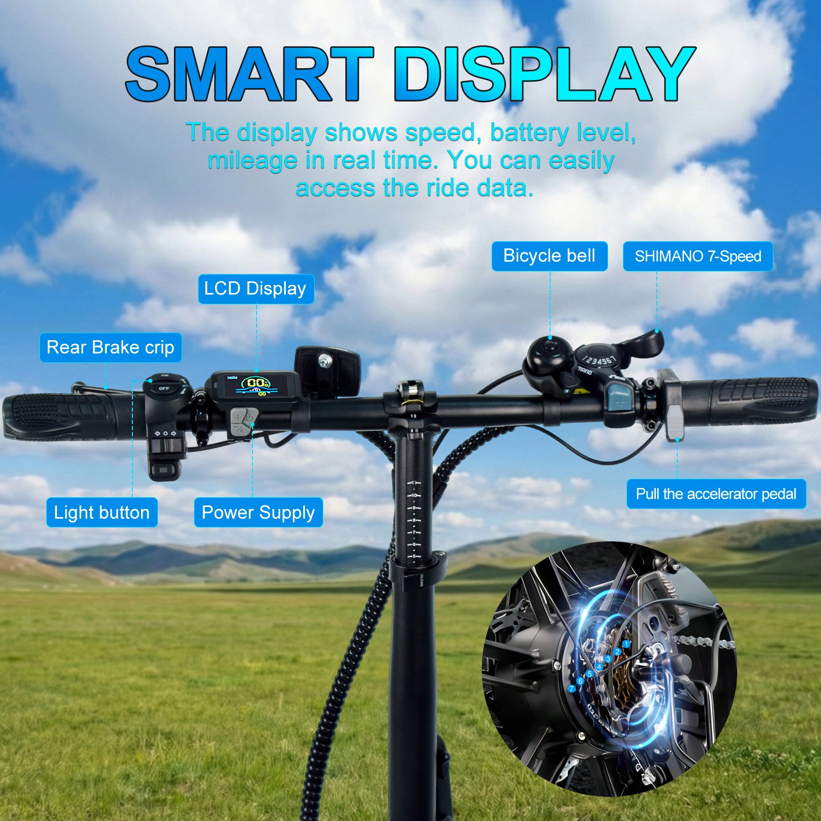 SMARTRAVEL M6 Fat Tire Folding E-Bike