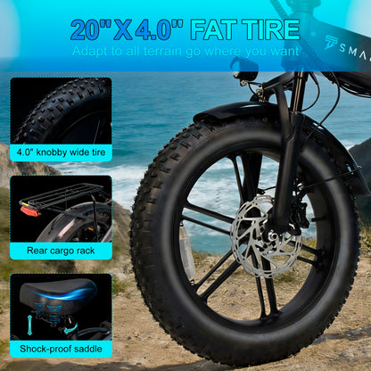 SMARTRAVEL M6 Fat Tire Folding E-Bike
