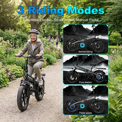 SMARTRAVEL M6 Fat Tire Folding E-Bike