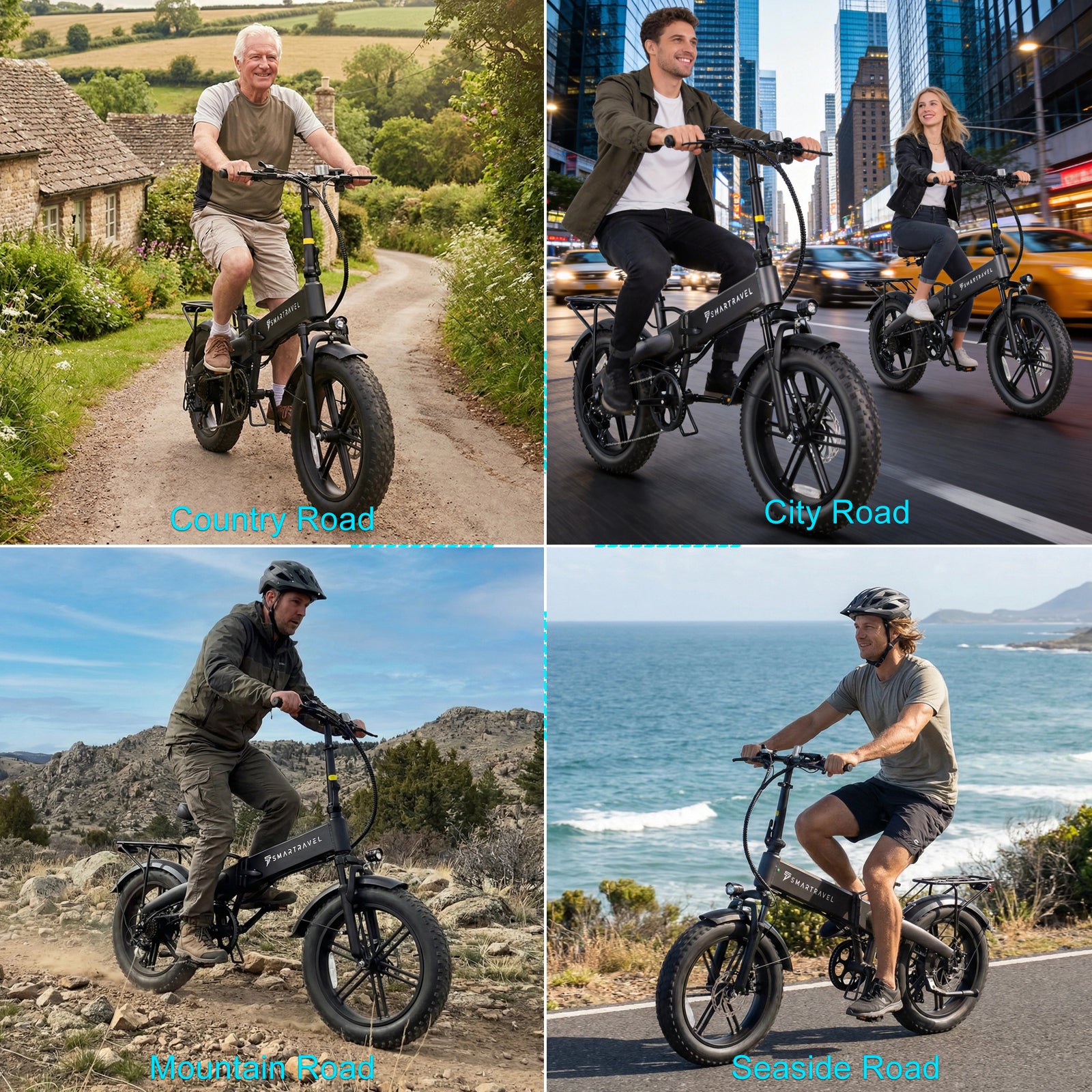 SMARTRAVEL M6 Fat Tire Folding E-Bike